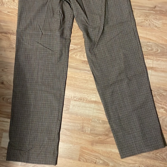 NWT/Banana Republic/Houndstooth straight leg high rise pants/10/brown black/NWT - Picture 9 of 9